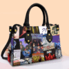 Deep Purple Leather Handbag