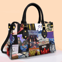 Deep Purple Leather Handbag