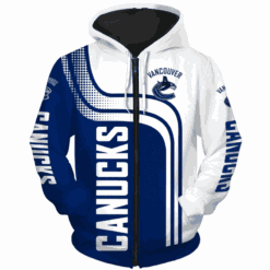 Vancouver Canucks Zip Hoodie 3D