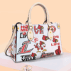 Louisville Cardinals 2G White Leather Handbag