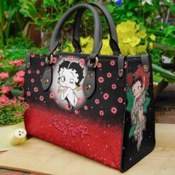 Betty Boop Black 1G Leather Handbag