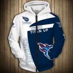 Tennessee Titans 1G Zip Hoodie 3D