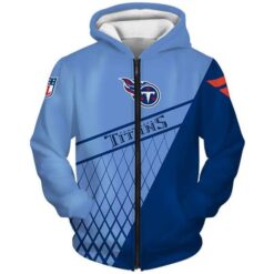 Tennessee Titans 3G Zip Hoodie 3D