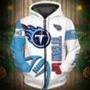 Tennessee Titans 4G Zip Hoodie 3D