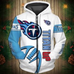 Tennessee Titans 4G Zip Hoodie 3D