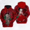 Betty Boop 1G Zip Hoodie 3D