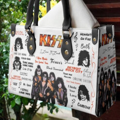 Kiss Band Leather Handbag