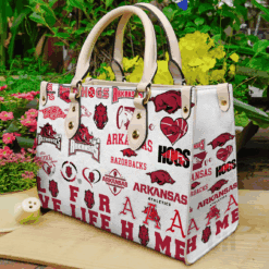 Arkansas Razorbacks Leather Handbag