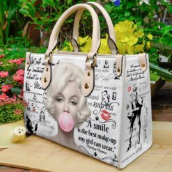 Marilyn Monroe 1 Leather Handbag