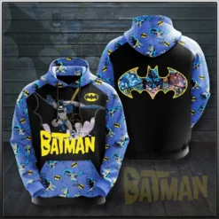 Bat Man Zip Hoodie 3D