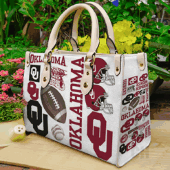 Oklahoma Sooners Leather Handbag