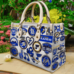 St. Louis Blues Leather Handbag