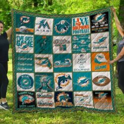 Miami Dolphins 3 Quilt