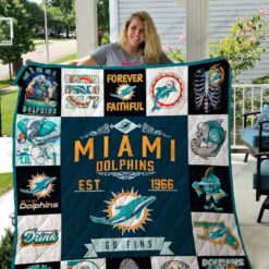 Miami Dolphins 4 Quilt