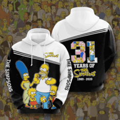 The Simpsons Simpson Zip Hoodie 3D