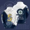 Seattle Mariners Zip Hoodie 3D
