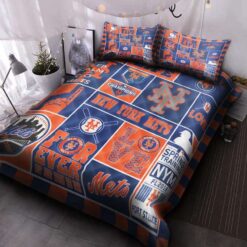 New York Mets Quilt Bedding Set