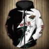 Minnesota Wild 2 Zip Hoodie 3D