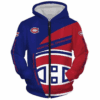 Montreal Canadiens 2 Zip Hoodie 3D
