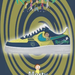 Rick N Morty Morty Air Force Shoes