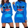 Stitch Love Hoodie Dress 3D