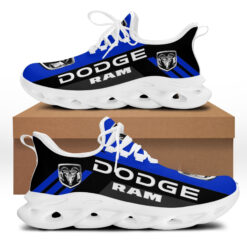 Dodge Ram White Blue Shoes