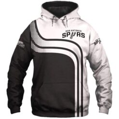 San Antonio Spurs Zip Hoodie 3D