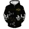 Ajs Motorcycles Love Zip Hoodie 3D