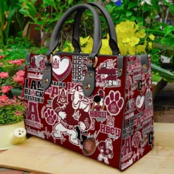 Alabama A&m Bulldogs 2 Leather Handbag