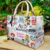 Alice In Wonderland Leather Handbag