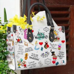 Alice In Wonderland 1 Leather Handbag