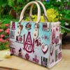 Alabama A&m Hand Leather Handbag