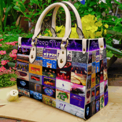 Deep Purple Leather Handbag