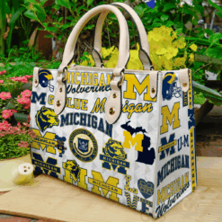 Michigan Wolverines I 0 Leather Handbag