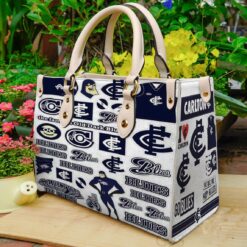 Carlton Football Hand Leather Handbag