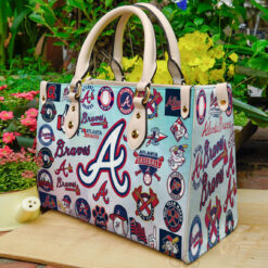 Atlanta Braves Leather Handbag