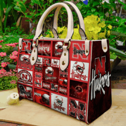 Nebraska Cornhuskers I 0 Hand Leather Handbag