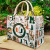 Miami Hurricanes I 0 Hand Leather Handbag