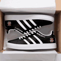 Bon Jovi Black 1G Stan Smith Shoes