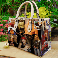 Bret Michaels Leather Handbag