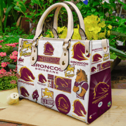 Brisbane Broncos Hand Leather Handbag