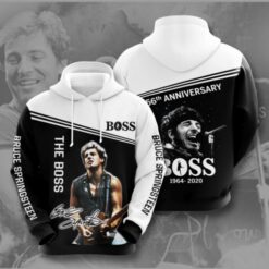 Bruce Springsteen Zip Hoodie 3D