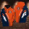 Denver Broncos 0Gg Zip Hoodie 3D