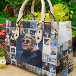 Elton John 2 Hand Leather Handbag