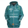 Fernando Alonso Zip Hoodie 3D
