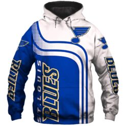 St. Louis Blues Zip Hoodie 3D