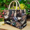 Gene Band Leather Handbag