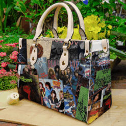 Glam Metal Leather Handbag