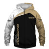 Gold Wing Love Zip Hoodie 3D