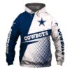 Dallas Cowboys Zip Hoodie 3D